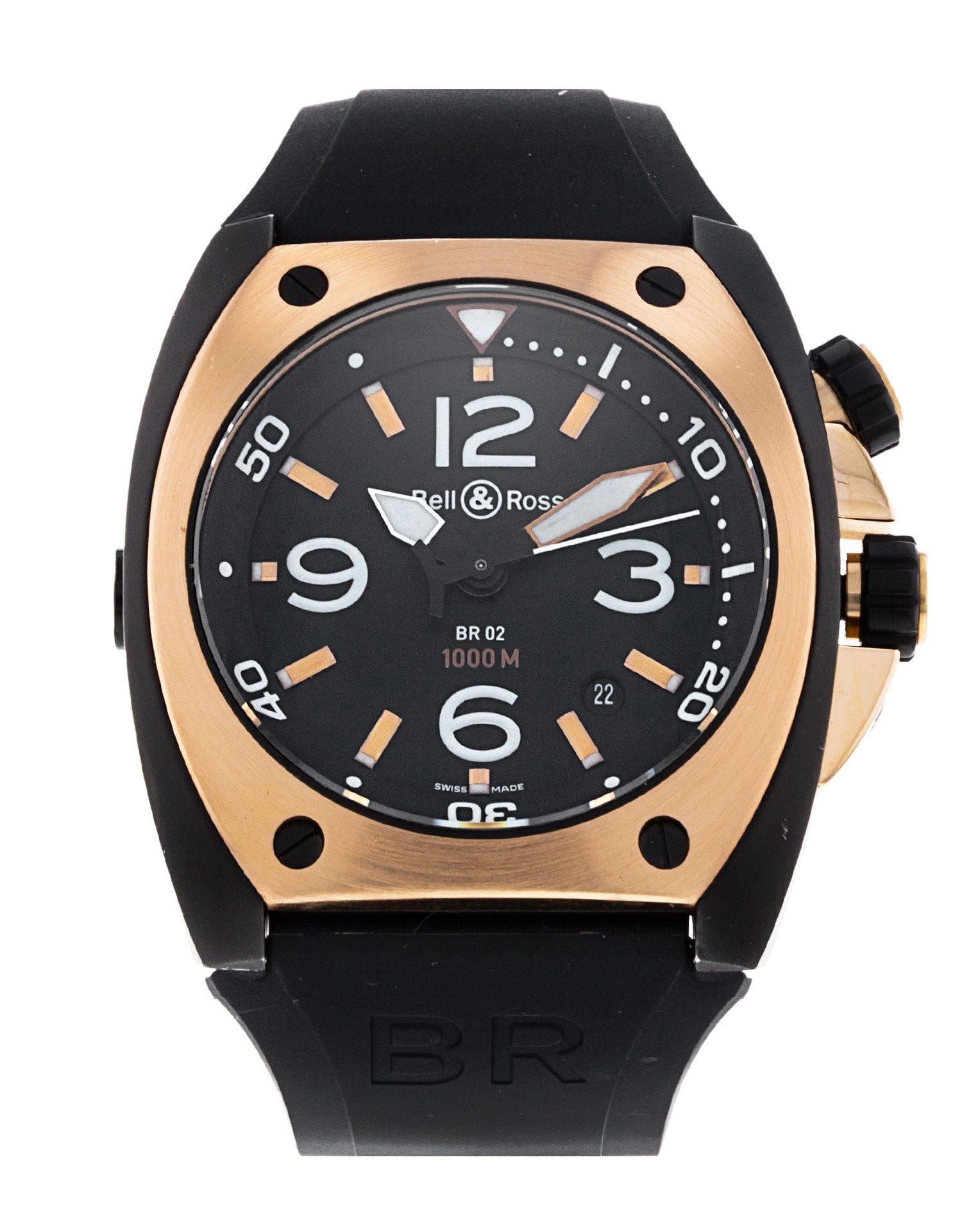Bell and Ross BR02 Pink Gold & Carbon 276496